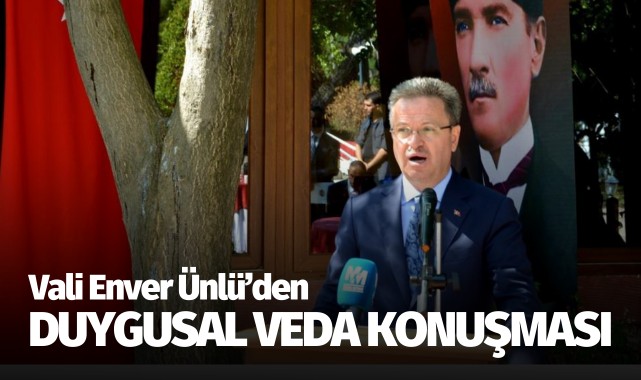Vali Ünlü'den duygusal veda konuşması