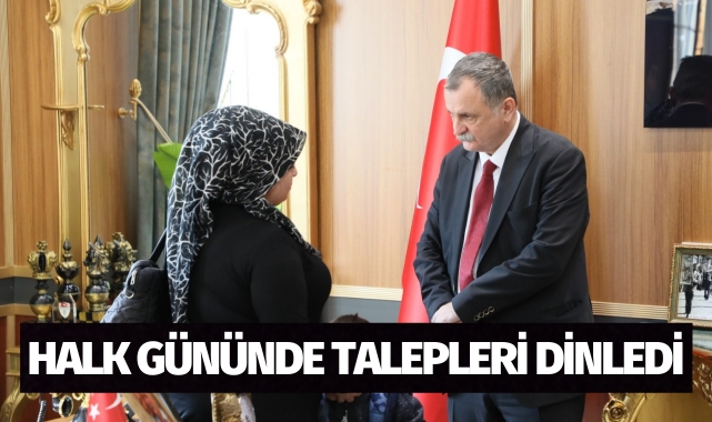 Başkan Balaban halk gününde talepleri dinledi