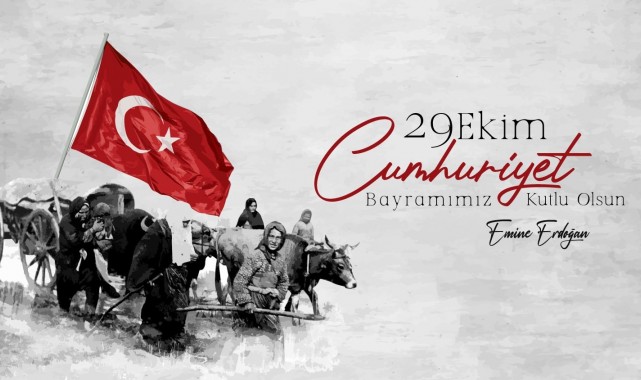 Emine Erdoğan: "Ecdadımızdan devraldığımız bayrağı Türkiye Yüzyılı ile geleceğe taşıyacak olmanın gururunu yaşıyoruz"