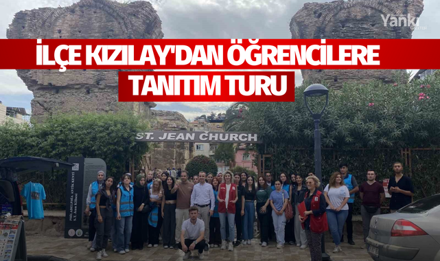 İlçe Kızılay'dan öğrencilere tanıtım turu