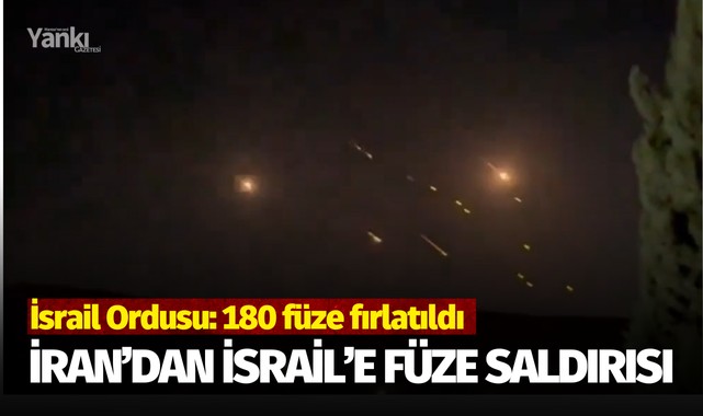 İran'dan İsrail'e 180 balistik füze fırlatıldı