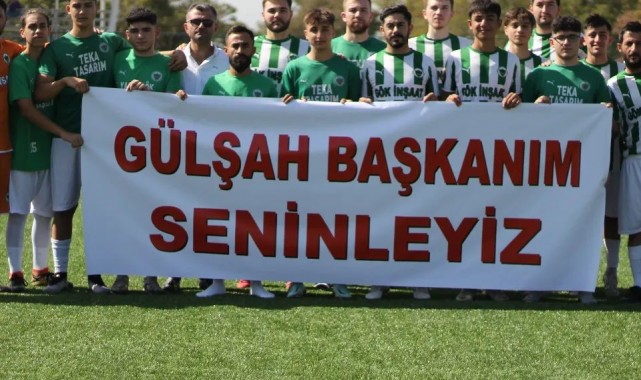 Karaağaçlı Teknik Spor'dan Başkan Durbay'a pankartlı destek