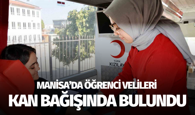 Öğrenci velileri kan bağışında bulundu