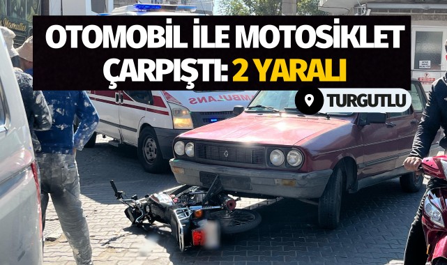 Otomobil ile motosiklet çarpıştı: 2 yaralı