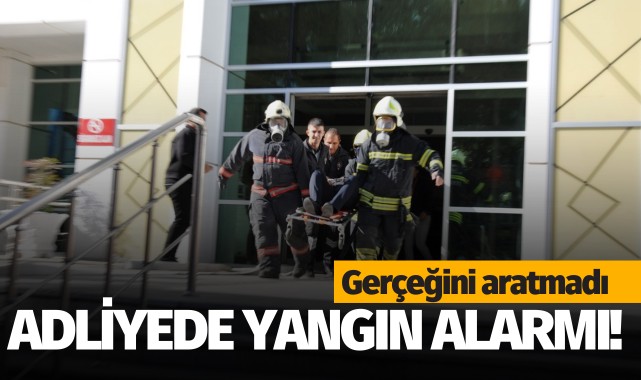 Adliyede yangın alarmı: Gerçeğini aratmadı!