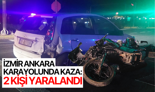 İzmir Ankara Karayolunda Kaza: 2  Yaralı