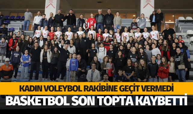 Kadın Voleybol Takımı Rakibine Geçit Vermedi, Basketbol Takımı Son Topta Kaybetti