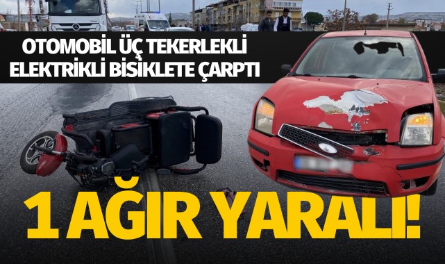 Manisa'da feci kaza: 1 ağır yaralı!