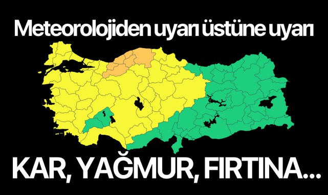 Meteorolojiden üst üste uyarılar