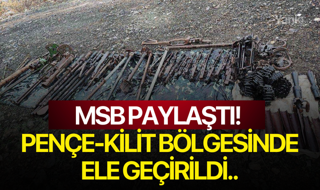 MSB paylaştı! Pençe-Kilit bölgesinde ele geçirildi..