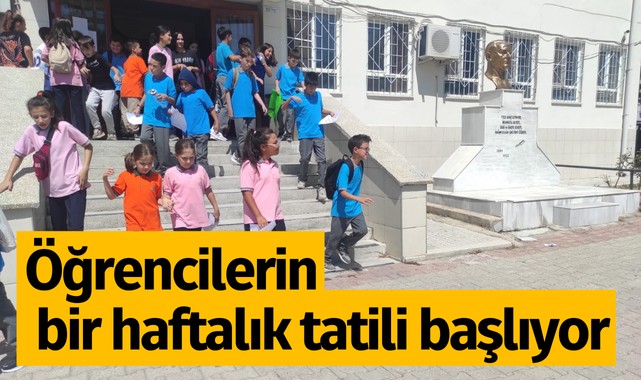 Öğrencilerin bir haftalık tatili başlıyor