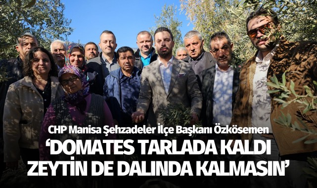 Özkösemen: 'Domates tarlada kaldı, zeytin dalında kalmasın'