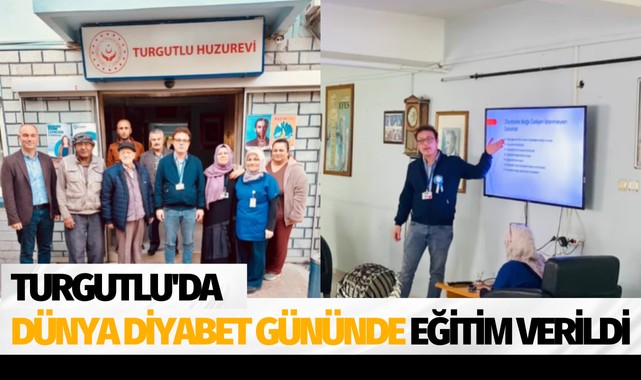 Turgutlu'da Dünya Diyabet Gününde eğitim verildi