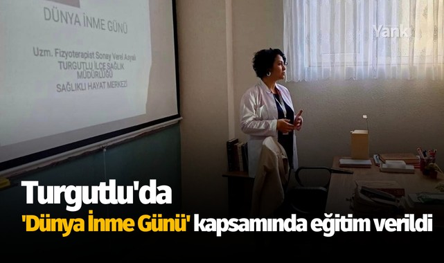 Turgutlu'da 'Dünya İnme Günü' eğitimi verildi
