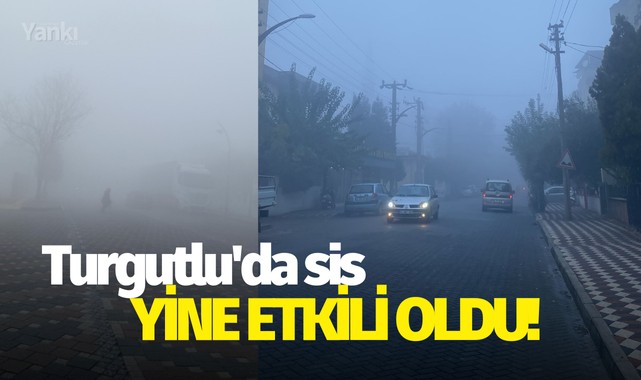 Turgutlu'da sis yine etkili oldu!