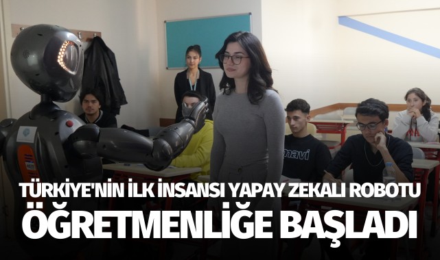 Türkiye'nin ilk insansı yapay zekalı robotu Ada, öğretmenliğe başladı