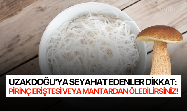 Uzakdoğu'ya seyahat edenler dikkat: Pirinç eriştesi veya mantardan ölebilirsiniz!
