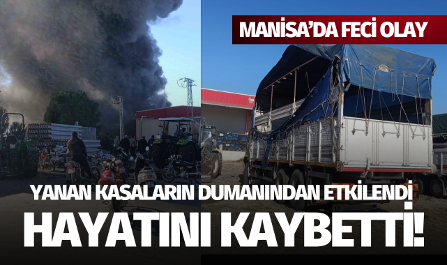 Yanan plastik kasaların dumanından etkilenen bir kişi öldü
