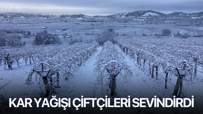 Kar yağışı çiftçileri sevindirdi