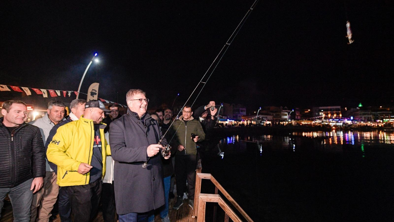 Mordoğan'da balık avı heyecanı