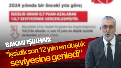Bakan Işıkhan: "İşsizlik son 12 yılın en düşük seviyesine geriledi"