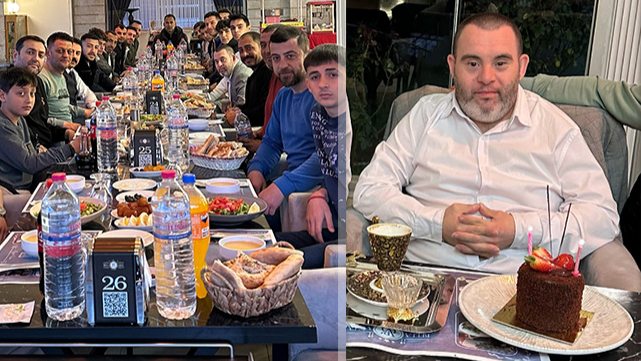 Down sendromlu Ümit’e pastalı sürpriz