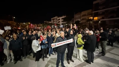 Turgutlu'da İmamoğlu için yürüyüş düzenlendi
