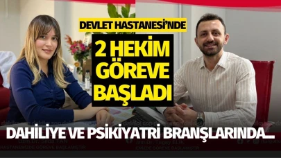 Turgutlu Devlet Hastanesine 2 yeni hekim