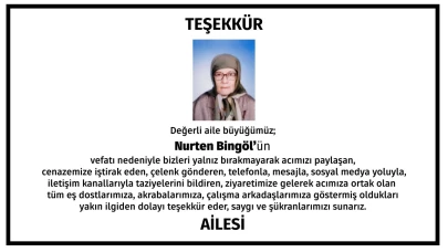 TEŞEKKÜR