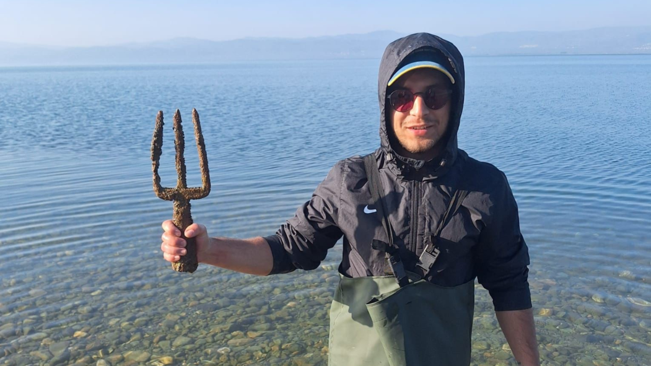 İznik Gölü'nden Poseidon Mızrağı çıktı