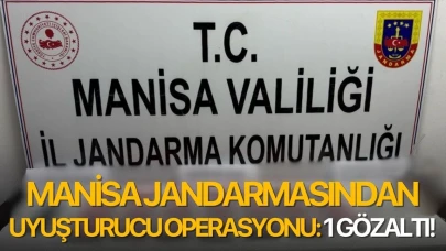 Manida jandarmasından uyuşturucu operasyonu: 1 gözaltı!