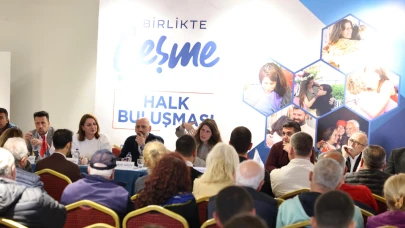 Başkan Denizli, Halk Buluşması’nda Alaçatılı vatandaşlarla buluştu