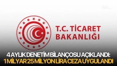 4 aylık denetim bilançosu açıklandı: 1 milyar 25 milyon lira ceza uygulandı