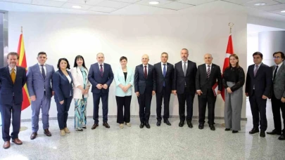 Bakan Şimşek, Kuzey Makedonya Maliye Bakanı Kochoska ile bir araya geldi