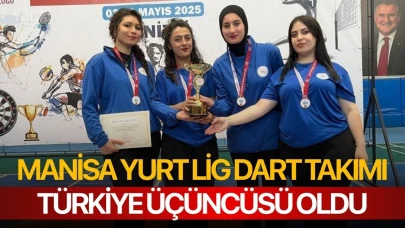 Manisa Yurt Lig Dart Takımı Türkiye üçüncüsü oldu
