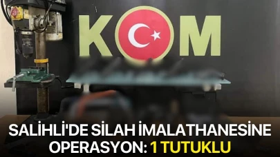 Salihli'de silah imalathanesine operasyon: 1 tutuklu