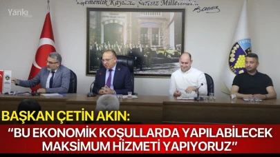 Başkan Çetin Akın: “Bu ekonomik koşullarda yapılabilecek maksimum hizmeti yapıyoruz”