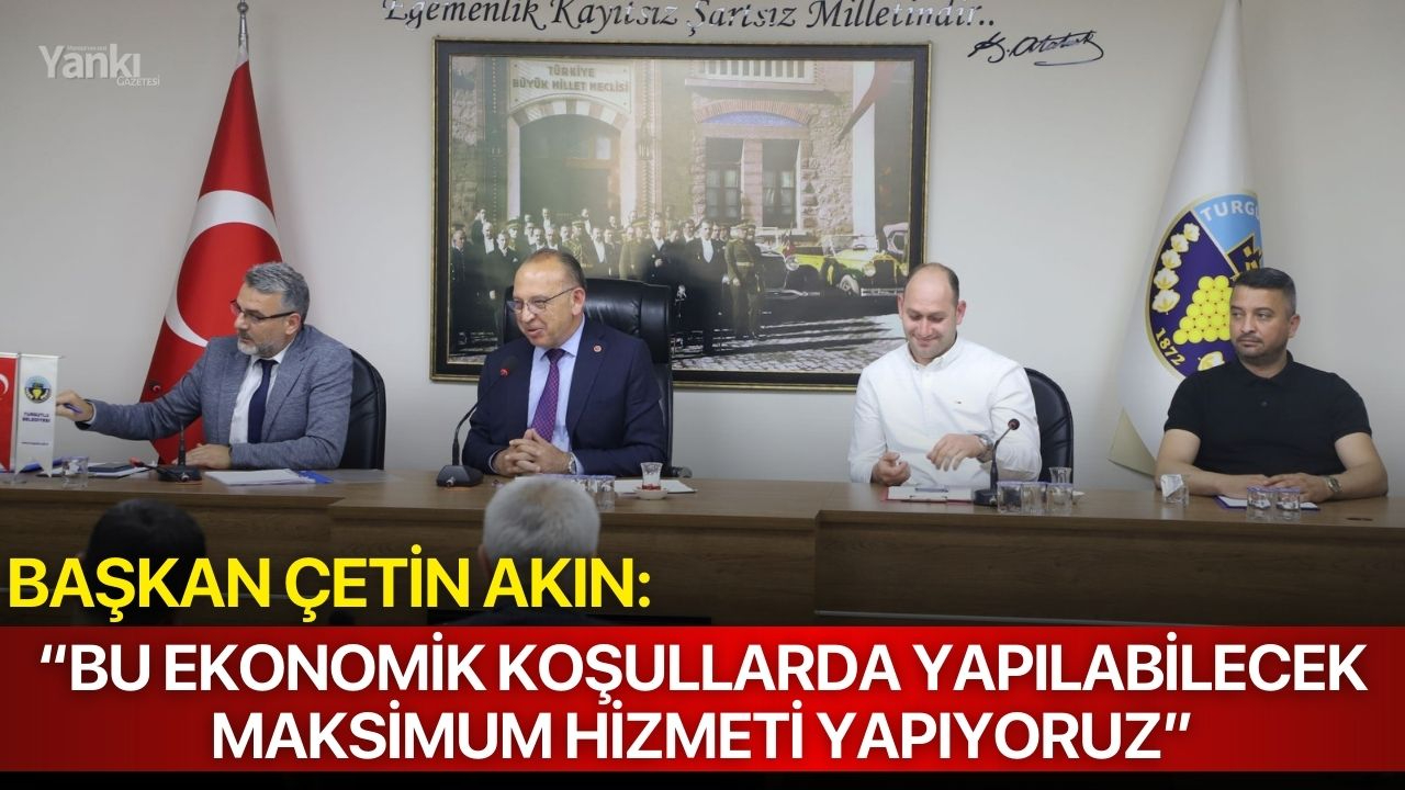 Başkan Çetin Akın: “Bu ekonomik koşullarda yapılabilecek maksimum hizmeti yapıyoruz”