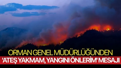 Orman Genel Müdürlüğünden 'Ateş yakmam, yangını önlerim' mesajı