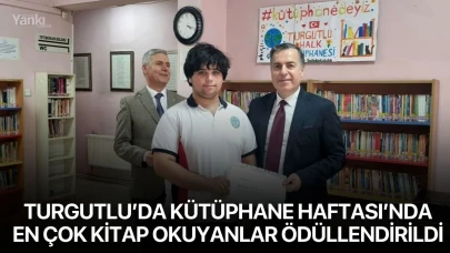 Turgutlu'da Kütüphane Haftası’nda En Çok Kitap Okuyanlar Ödüllendirildi