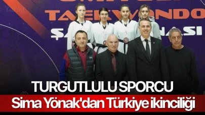 Turgutlulu sporcu Sima Yönak'dan Türkiye ikinciliği