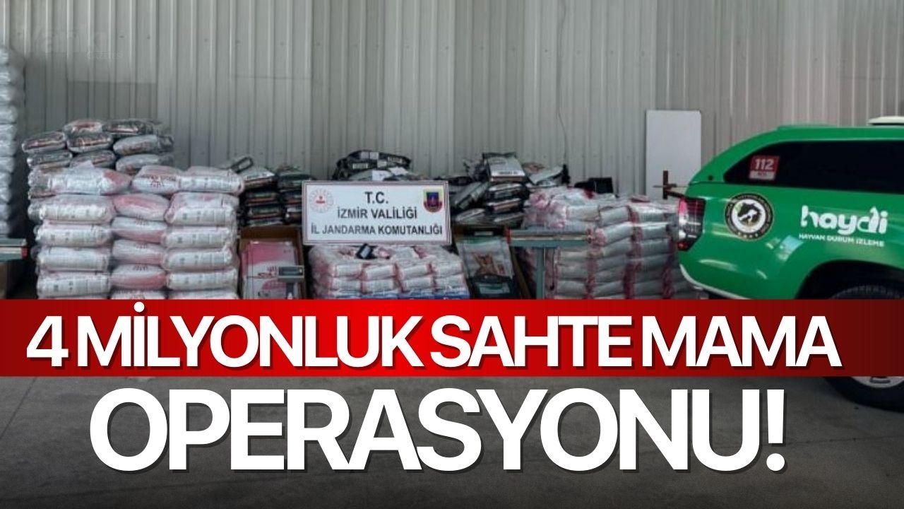 4 milyonluk sahte mama operasyonu!