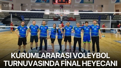 Kurumlararası voleybol turnuvasında final heyecanı