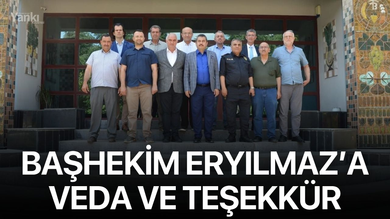 Başhekim Eryılmaz’a veda ve teşekkür