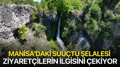 Manisa'daki Suuçtu Şelalesi ziyaretçilerin ilgisini çekiyor