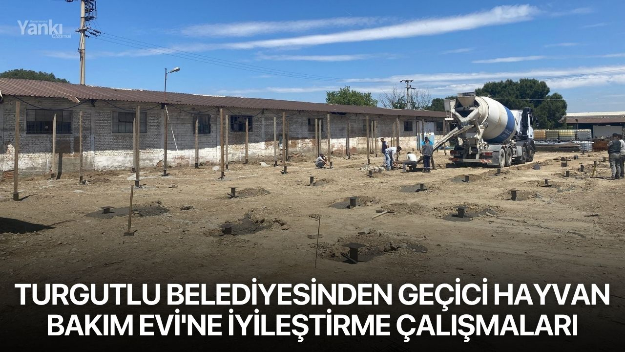 Turgutlu Belediyesinden Geçici Hayvan Bakım Evi'ne iyileştirme çalışmaları
