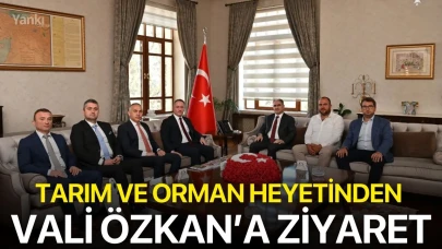Tarım ve Orman heyetinden Vali Özkan’a ziyaret