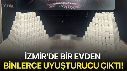 İzmir'de bir evden binlerce uyuşturucu çıktı!
