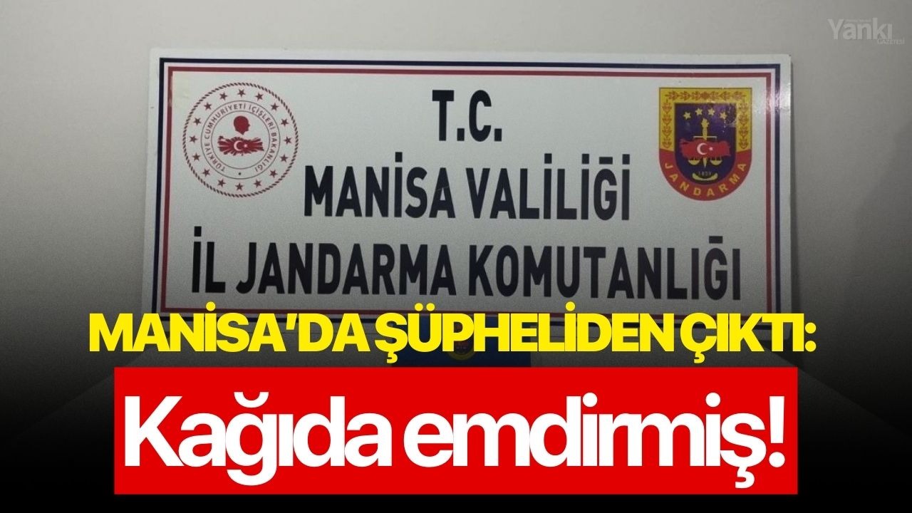 Manisa’da şüpheliden çıktı: Kağıda emdirmiş!