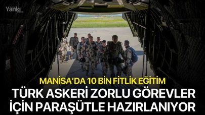 Manisa’da 10 Bin Fitlik Eğitim: Türk Askeri Zorlu Görevler İçin Paraşütle Hazırlanıyor